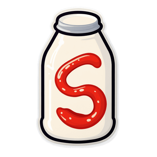 Acidophilus Milk sticker illustration