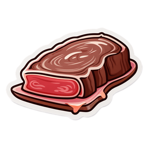 Beef Brisket sticker illustration
