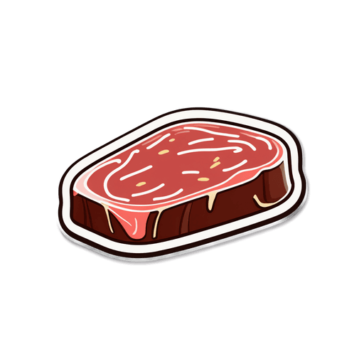 Beef Liver sticker illustration