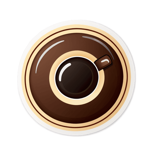 Black Coffee sticker illustration