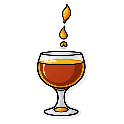 Brandy sticker illustration