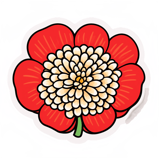 Buckwheat sticker illustration