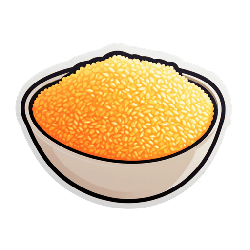 Bulgur sticker illustration
