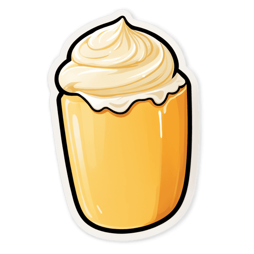 Buttermilk sticker illustration