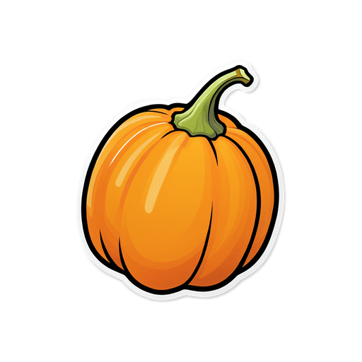 Butternut Squash sticker illustration