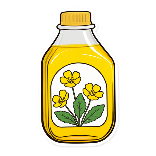 Canola Oil sticker illustration