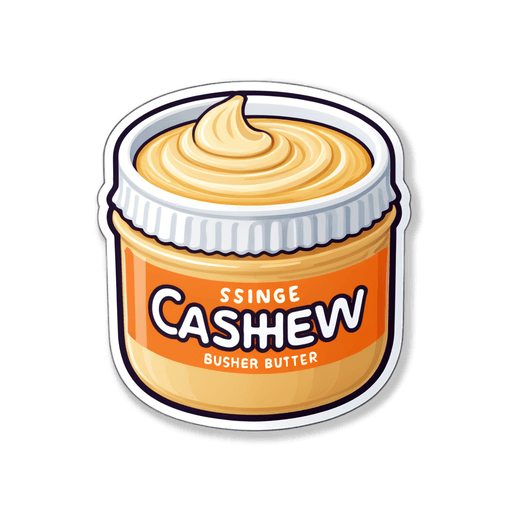 Cashew Butter sticker illustration