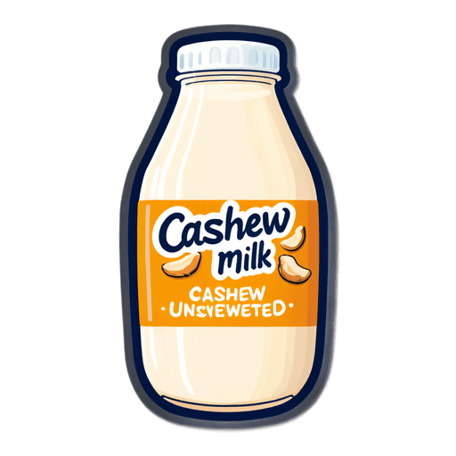 Cashew Milk (Unsweetened) sticker illustration