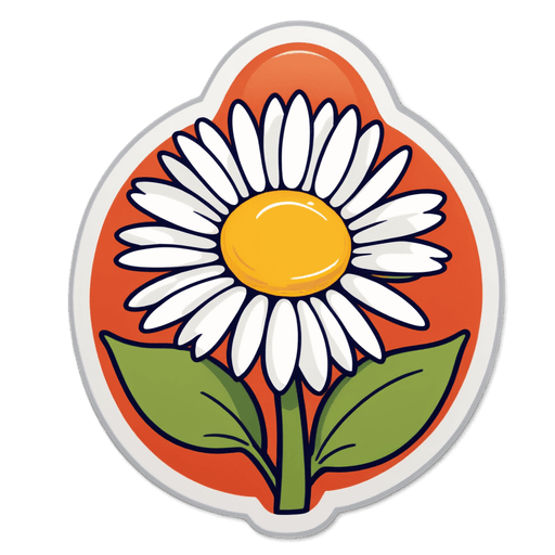 Chamomile Tea sticker illustration
