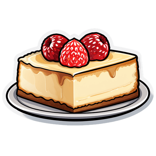 Cheesecake (Regular) sticker illustration