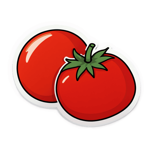 Cherry Tomato sticker illustration