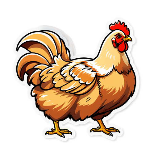 Chicken Gizzard sticker illustration