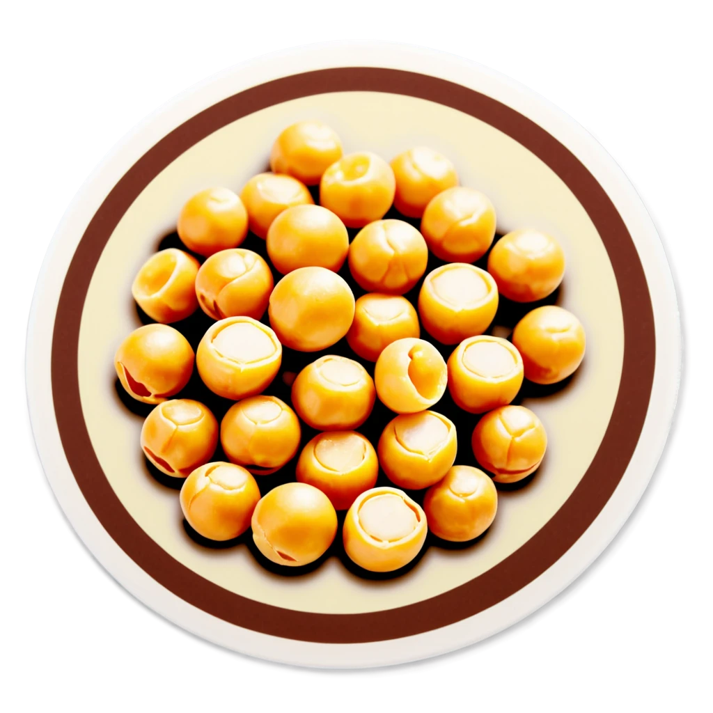 Chickpeas sticker illustration