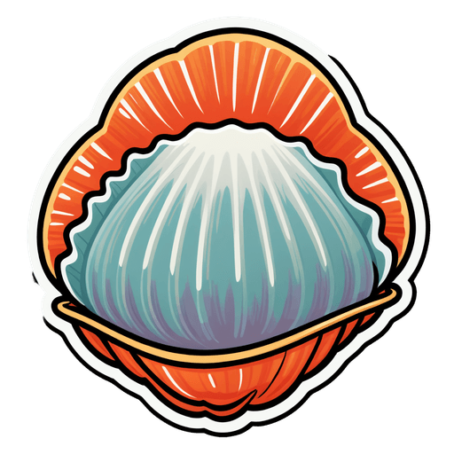 Clams sticker illustration