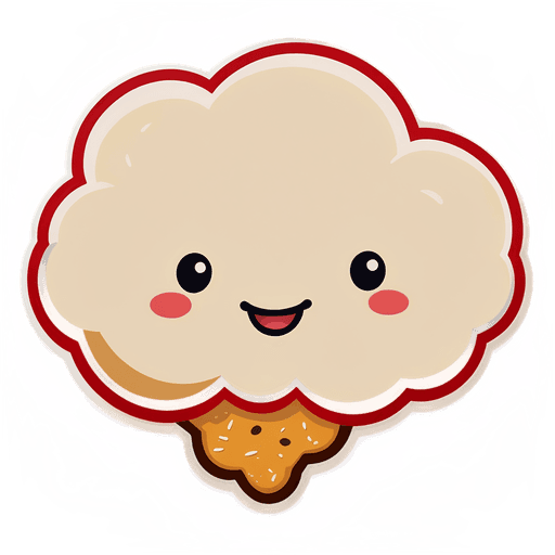 Cloud Bread sticker illustration