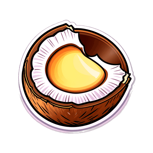 Coconut Aminos sticker illustration