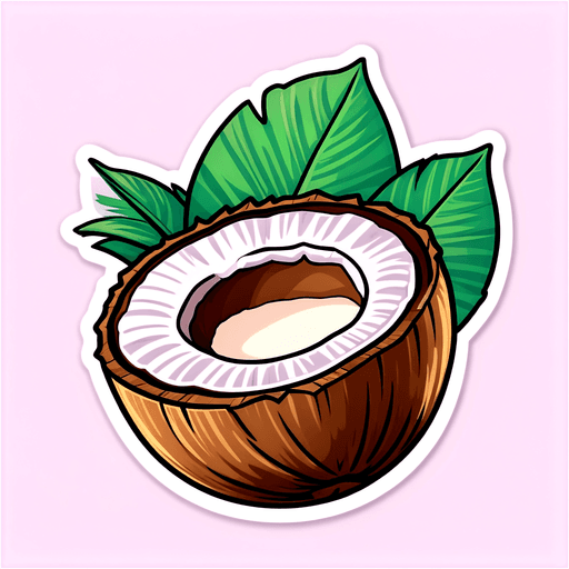 Coconut Butter sticker illustration