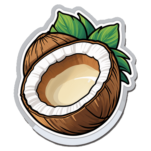 Coconut Milk (Full Fat) sticker illustration