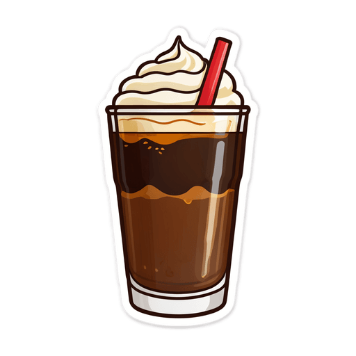 Cold Brew Coffee sticker illustration
