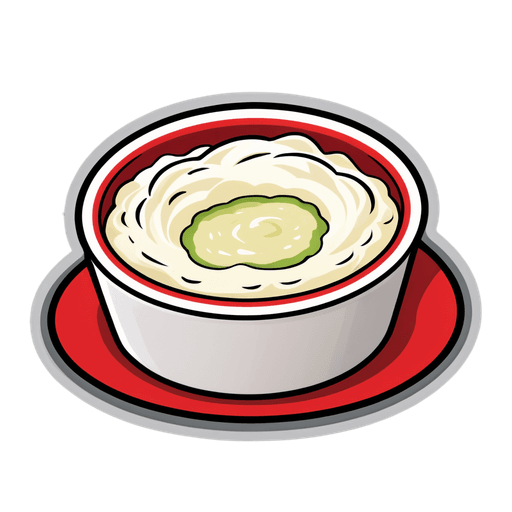 Cottage Cheese Dip sticker illustration