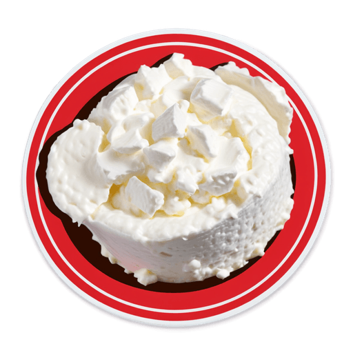 Cottage Cheese sticker illustration