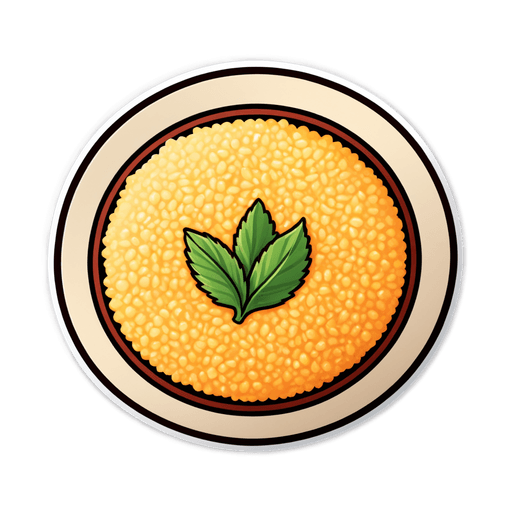 Couscous sticker illustration