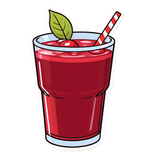 Cranberry Juice sticker illustration