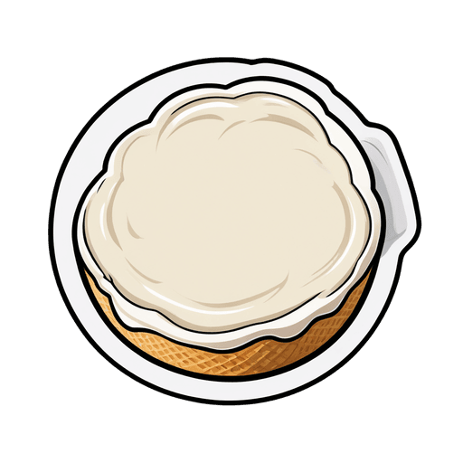 Cream Cheese sticker illustration