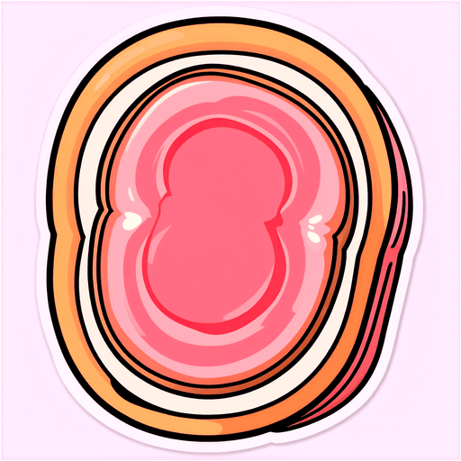 Deli Ham sticker illustration