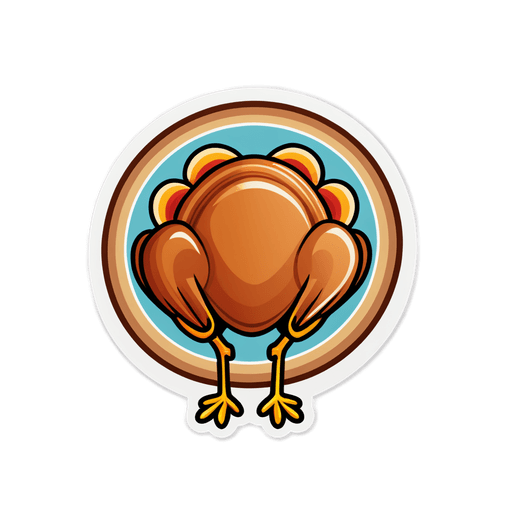 Deli Turkey sticker illustration