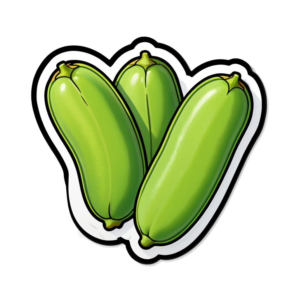 Edamame sticker illustration