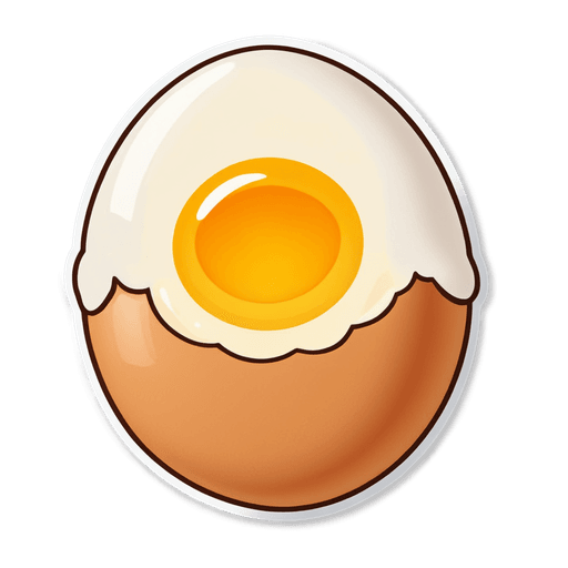 Eggs (Whole) sticker illustration