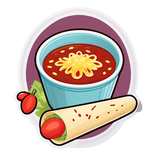 Enchilada Sauce sticker illustration