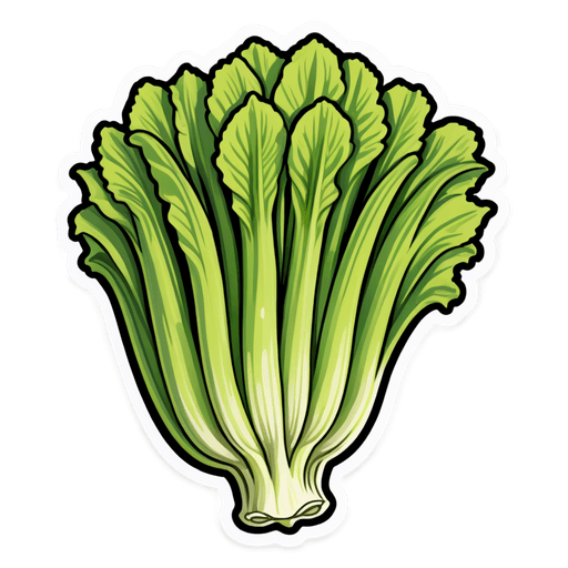 Fennel sticker illustration