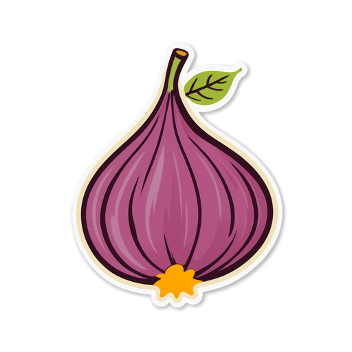 Fig sticker illustration