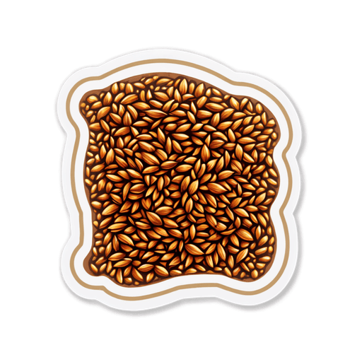 Flax Seed Meal sticker illustration