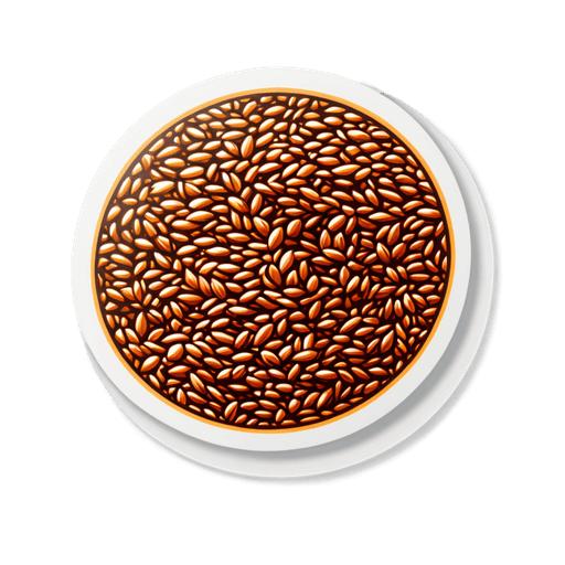 Flaxseed Oil sticker illustration