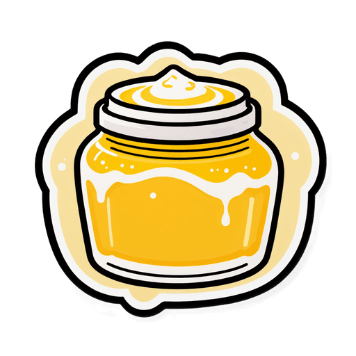 Ghee sticker illustration
