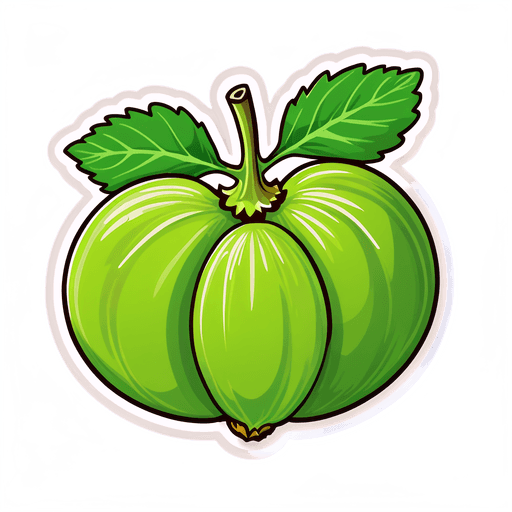 Gooseberry sticker illustration