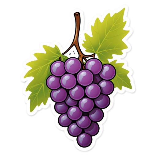 Grape Juice sticker illustration
