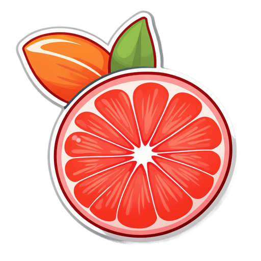 Grapefruit Juice sticker illustration