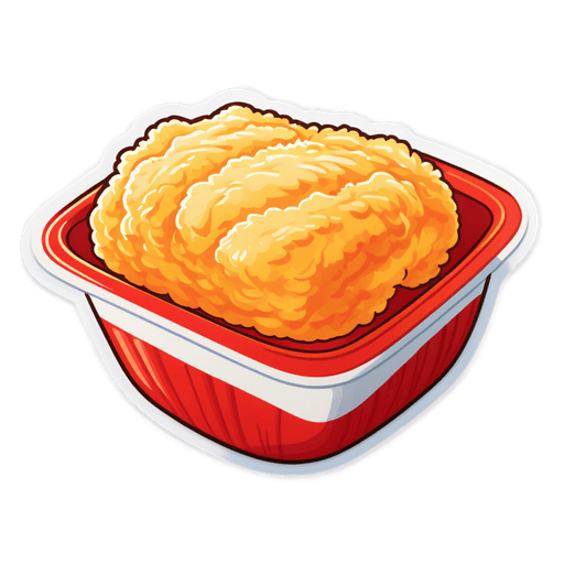 Ground Chicken sticker illustration