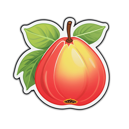 Guava sticker illustration