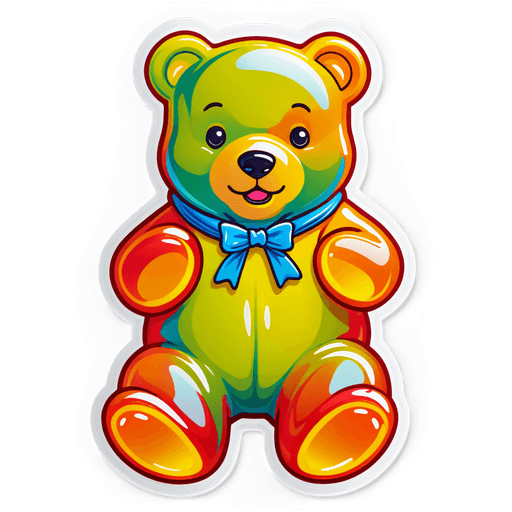 Gummy Bears sticker illustration