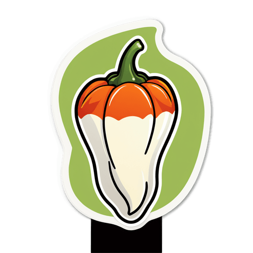 Habanero Pepper sticker illustration