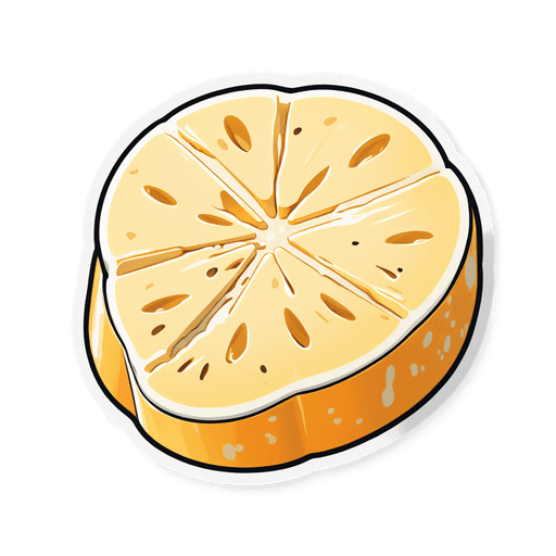 Halloumi Cheese sticker illustration