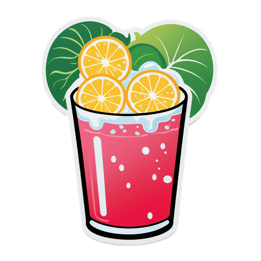 Hard Seltzer sticker illustration