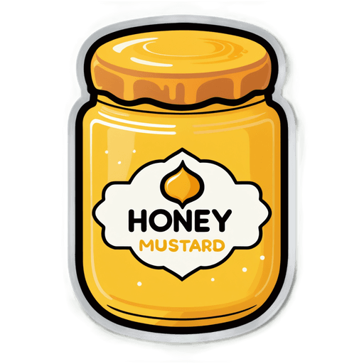 Honey Mustard sticker illustration