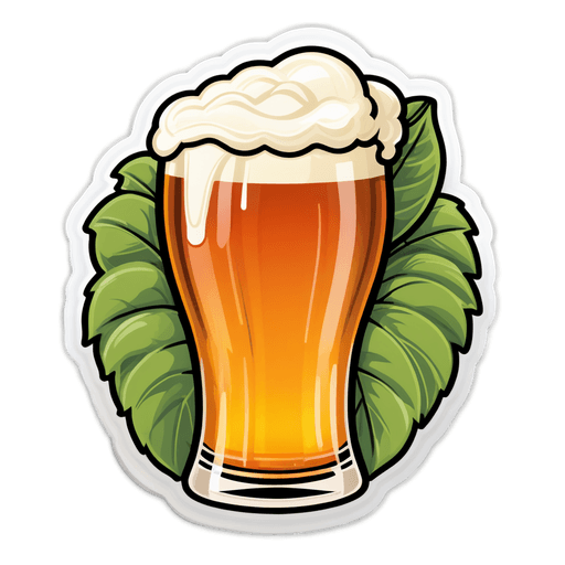 IPA (India Pale Ale) sticker illustration