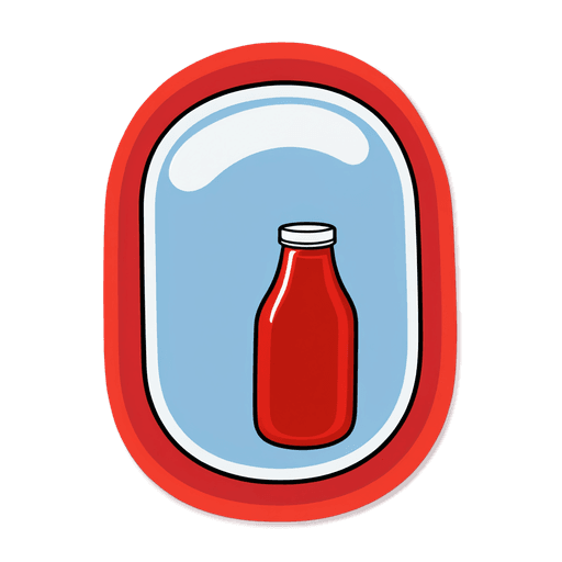 Ketchup (Sugar-Free) sticker illustration